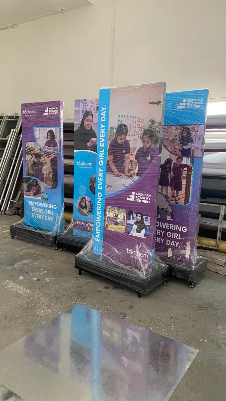 Roll-up banner printing project by Bayan Branding